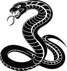 Snake silhouette vector illustration design 