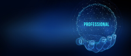 Business Concept. Professional Development. 3d illustration