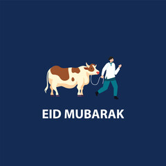 Eid Mubarak English typography, text, Calligraphy. Creative idea