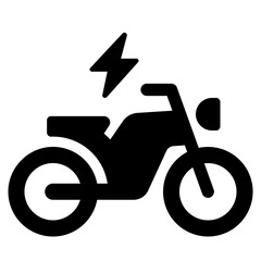 Electric Motorbike Icon