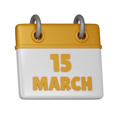 15 March 3d icon