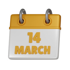 14 March 3d icon