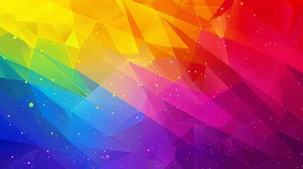 Obraz premium A vibrant abstract design of a rainbow flag