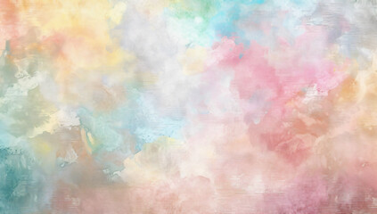 Fototapeta premium Abstract background with soft pastel colors, in the style of oil painting. The image is a vibrant and colorful abstract digital art