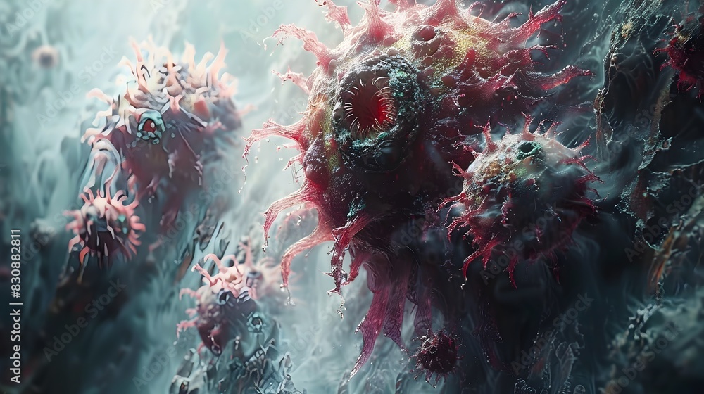 Aufkleber captivating cosmic convergence a mesmerizing digital of the boundless realms of the universe