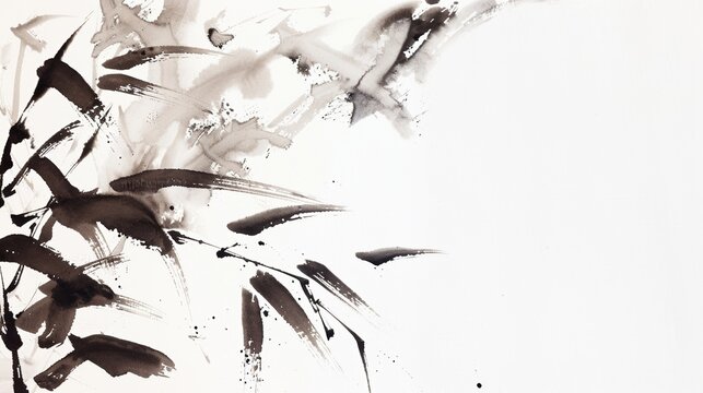 sumi e chineese ink painting