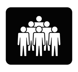 Symbol, ikona ludzi. Plik wektorowy.