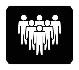 Symbol, ikona ludzi. Plik wektorowy.