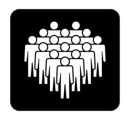 Symbol, ikona ludzi. Plik wektorowy.