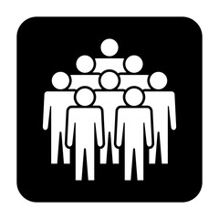 Symbol, ikona ludzi. Plik wektorowy.