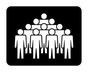 Symbol, ikona ludzi. Plik wektorowy.