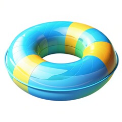 Isolated swimming pool float on a white background