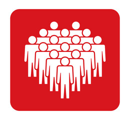 Symbol, ikona ludzi. Plik wektorowy.