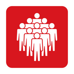 Symbol, ikona ludzi. Plik wektorowy.