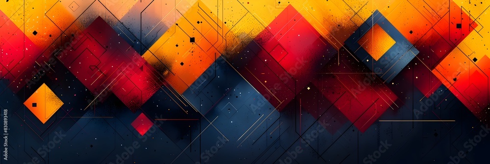 Leinwandbilder mesmerizing chromatic kaleidoscope of abstract geometric shapes and patterns