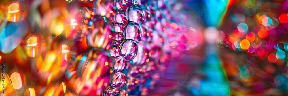Poster Mesmerizing Chromatic Kaleidoscope of Abstract Digital Art and Vibrant Fluid Textures