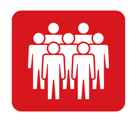 Symbol, ikona ludzi. Plik wektorowy.