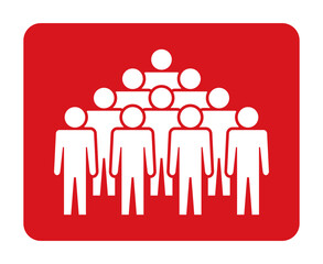 Symbol, ikona ludzi. Plik wektorowy.