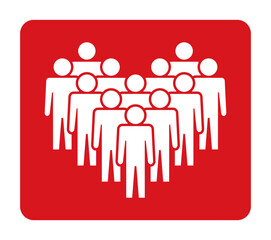 Symbol, ikona ludzi. Plik wektorowy.