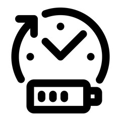 Battery Life Time Icon
