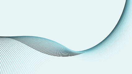 White abstract background with dynamic curve line