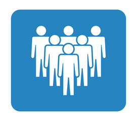 Symbol, ikona ludzi. Plik wektorowy.