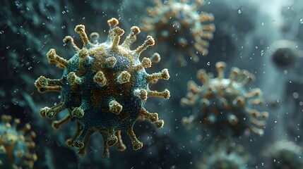Microscopic View of Novel Coronavirus Causing Global Health Emergency