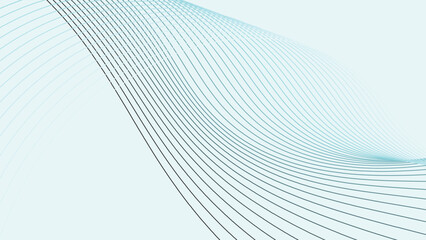 White abstract background with dynamic curve line