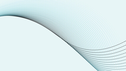 White abstract background with dynamic curve line
