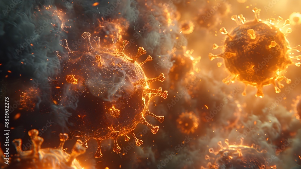 Poster raging inferno of cosmic destruction an apocalyptic celestial explosion illuminates the chaotic univ