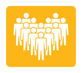 Symbol, ikona ludzi. Plik wektorowy.