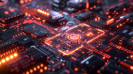 Obraz premium Cybersecurity and data protection are critical concepts 