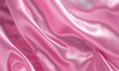 Fototapeta premium Close up wave purple silk or satin fabric background