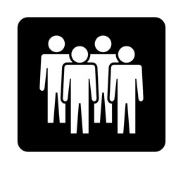 Symbol, ikona ludzi. Plik wektorowy.
