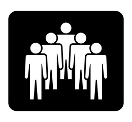 Symbol, ikona ludzi. Plik wektorowy.