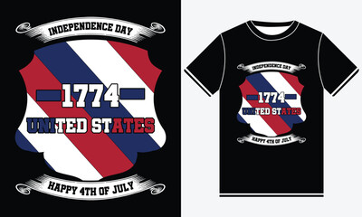 Independence Day 1774 United States Happy 4Th Of July T-shirt, 4th of July, 4th of July Dress, USA Flag T-shirt, America T-shirts, Independence day, Freedom Shirt, USA T-shirt, USA Shirt Design