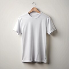 Mockup of a T-shirt with a blank front view
