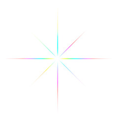 Rainbow Star Transparent PNG