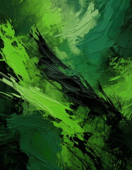 green grunge background, green grunge texture wallpaper