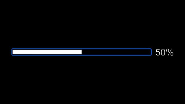 Progress loading circle UI indicator. Loading progress animation