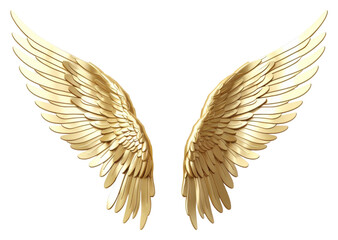 Obraz premium PNG Angel gold wing accessories.