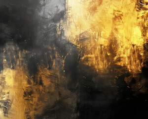 Fondo grunge dorado y negro.