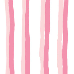Vector hand drawn cute striped pattern. Doodle Plaid geometrical simple texture. uneven sloppy lines. Abstract cute delicate pattern ideal for fabric, textile, wallpaper.