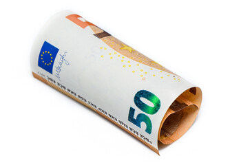 Stack Of 50 Euro Banknotes. 1