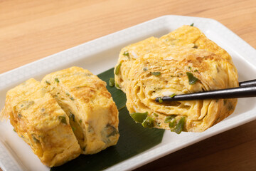 ［三陸産］めかぶ入り卵焼き