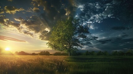 transition from day to night