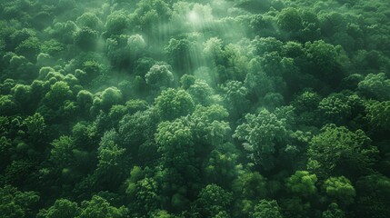 From high above the sanctuary reveals its hidden grandeur nestled within an ancient forest Dreamlike nature inspired by Wistmans Wood captured with a Leica M camera like a bird, generated with AI