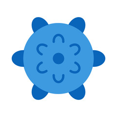 Massage Ball Flat Icon Design