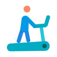 Treadmill Flat Icon Design