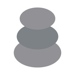 Hot Stones Flat Icon Design